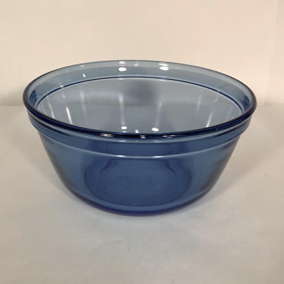 Anchor Hocking Ovenware mixing bowl cobalt blue 2.5 quart 1058 USA - Picture 4 of 9